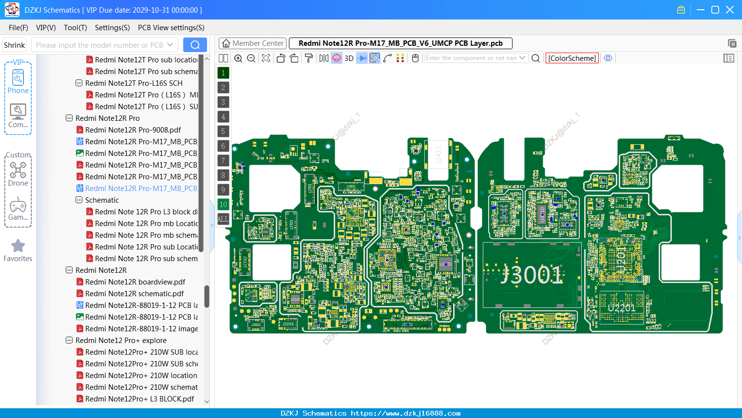 Redmi Note12R Pro-M17_MB_PCB_V6_UMCP PCB Layer